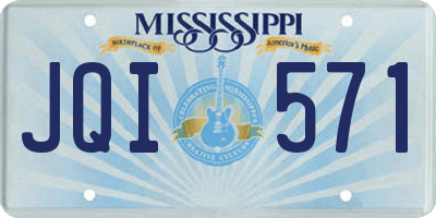 MS license plate JQI571