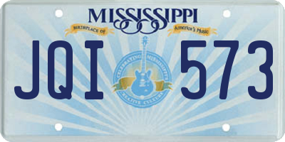 MS license plate JQI573