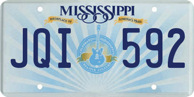 MS license plate JQI592