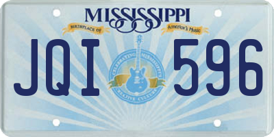 MS license plate JQI596