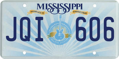 MS license plate JQI606