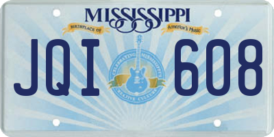 MS license plate JQI608