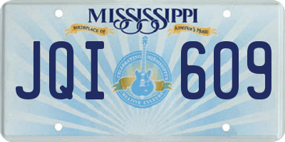 MS license plate JQI609