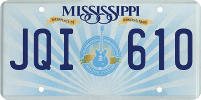 MS license plate JQI610