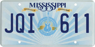 MS license plate JQI611