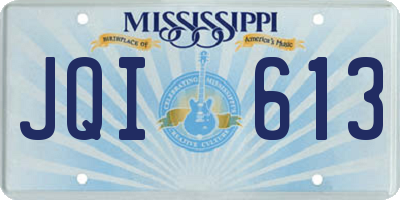MS license plate JQI613