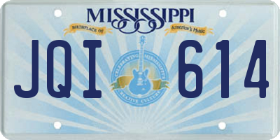 MS license plate JQI614