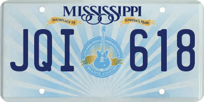 MS license plate JQI618