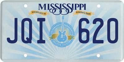 MS license plate JQI620