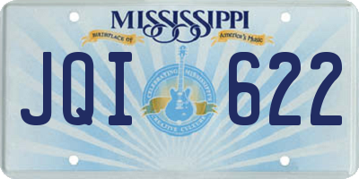 MS license plate JQI622