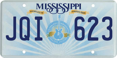 MS license plate JQI623