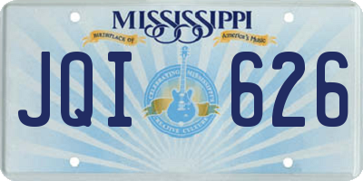 MS license plate JQI626