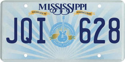 MS license plate JQI628
