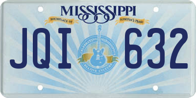 MS license plate JQI632