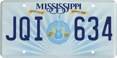 MS license plate JQI634