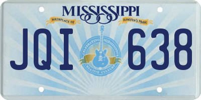 MS license plate JQI638