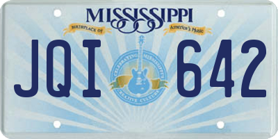 MS license plate JQI642