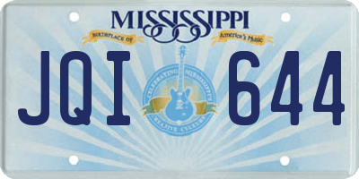 MS license plate JQI644