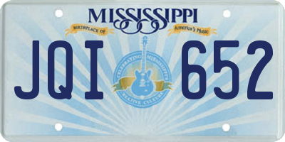 MS license plate JQI652