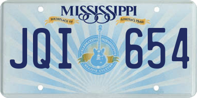 MS license plate JQI654