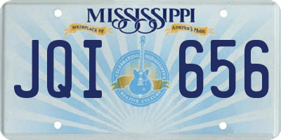 MS license plate JQI656