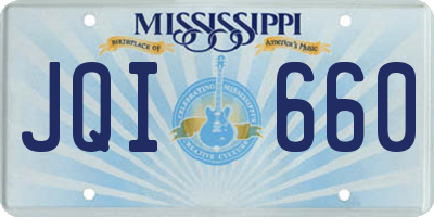 MS license plate JQI660
