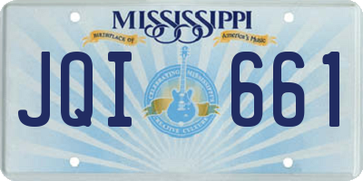 MS license plate JQI661