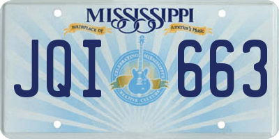 MS license plate JQI663