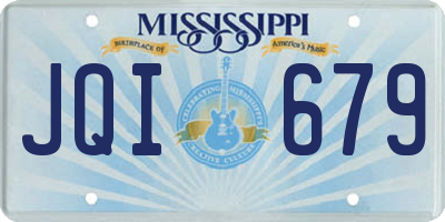 MS license plate JQI679