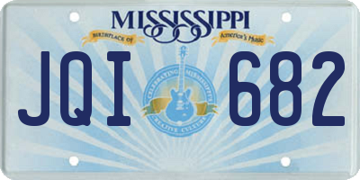 MS license plate JQI682