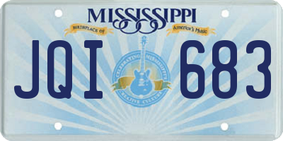 MS license plate JQI683