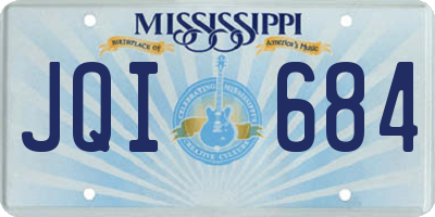 MS license plate JQI684