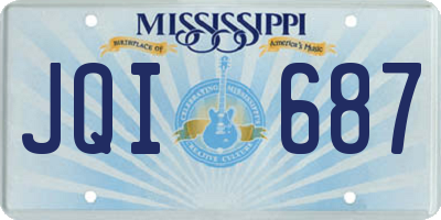 MS license plate JQI687