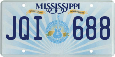 MS license plate JQI688