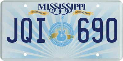 MS license plate JQI690