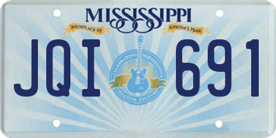 MS license plate JQI691