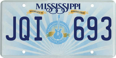 MS license plate JQI693
