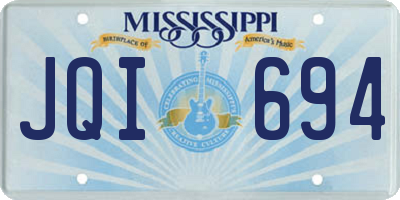 MS license plate JQI694