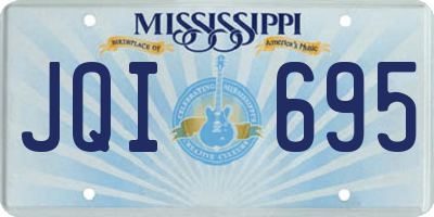 MS license plate JQI695