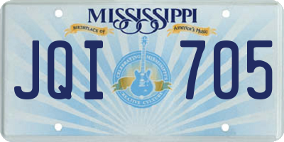 MS license plate JQI705