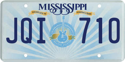 MS license plate JQI710