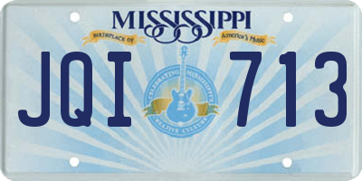 MS license plate JQI713
