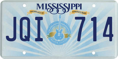 MS license plate JQI714