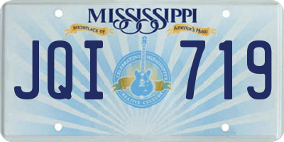 MS license plate JQI719