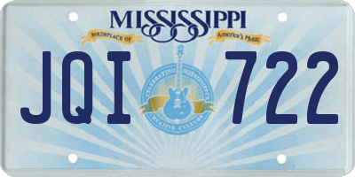 MS license plate JQI722