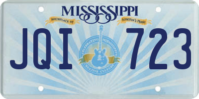 MS license plate JQI723