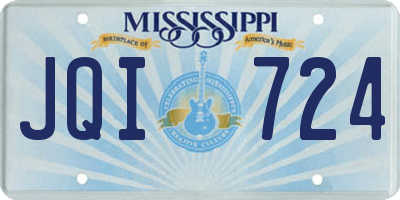MS license plate JQI724