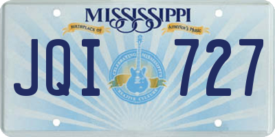 MS license plate JQI727