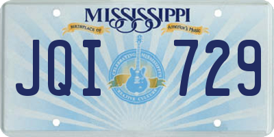 MS license plate JQI729