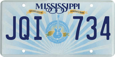 MS license plate JQI734